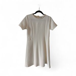 Elegant white Short Sleeve Dress